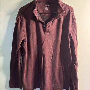 Van Heusen Dark Maroon Long Sleeve Shirt